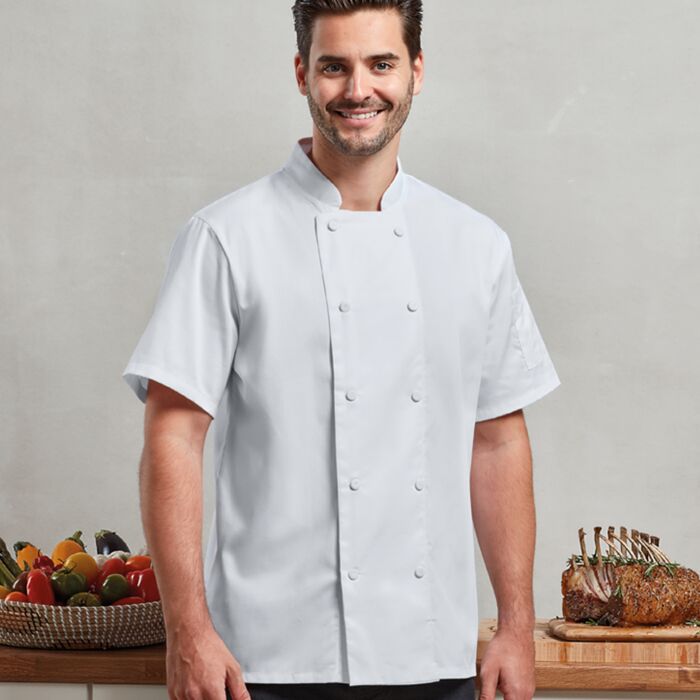 Premier Coolchecker® Short Sleeve Chef's Jacket Thumbnail