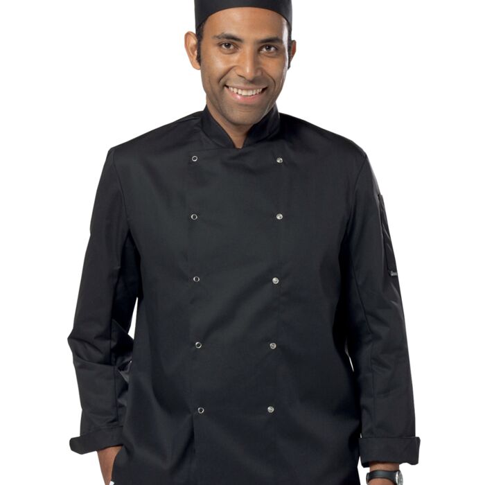 Dennys Long Sleeve Press Stud Chef's Jacket Thumbnail