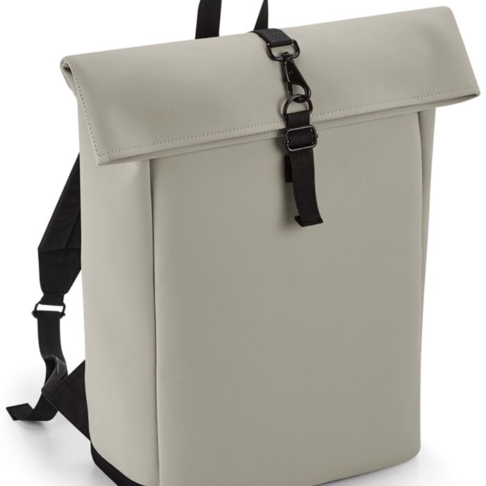 BagBase Matte PU Roll-Top Backpack Thumbnail