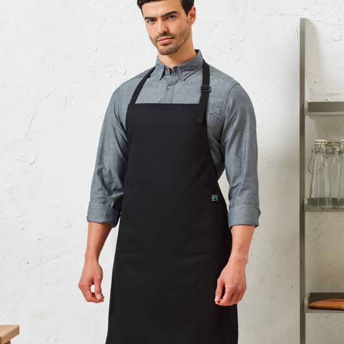 Premier Fairtrade Organic Cotton Bib Apron Thumbnail
