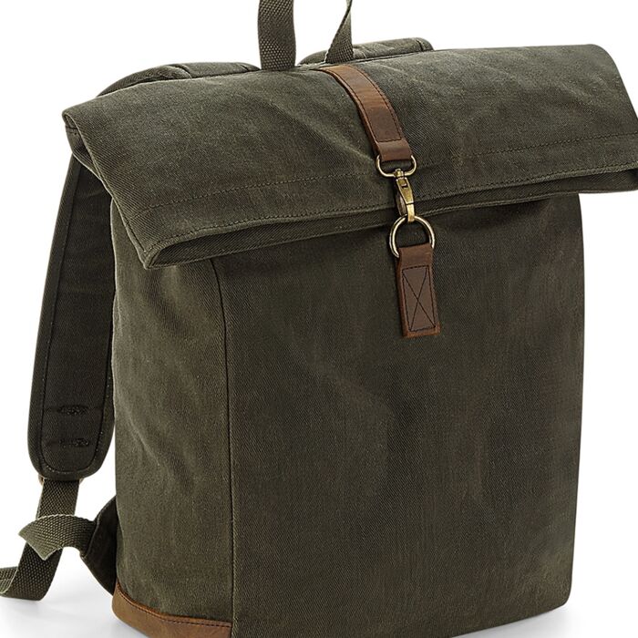 Quadra Heritage Waxed Canvas Backpack Thumbnail