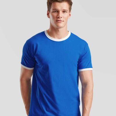 Fruit of the Loom Contrast Ringer T-Shirt Thumbnail
