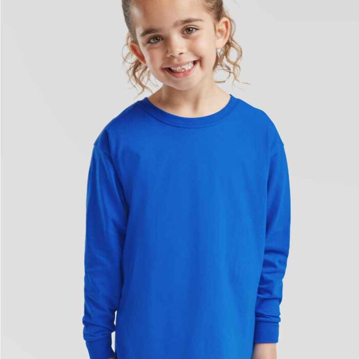 Fruit of the Loom Kids Long Sleeve Value T-Shirt Thumbnail