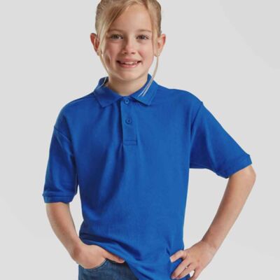 Fruit of the Loom Kids Poly/Cotton Piqué Polo Shirt Thumbnail