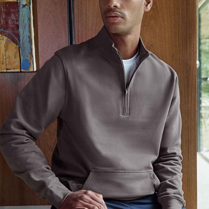 Kustom Kit Kustom Kit Regular Fit 1/4 Zip Piqué Sweatshirt K339 Kustom Kit Regular Fit 1/4 Zip Piqué Sweatshirt Thumbnail