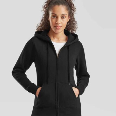 Fruit of the Loom Premium Lady Fit Zip Hooded Jacket Thumbnail