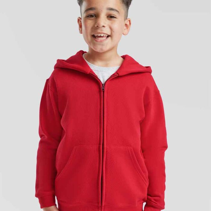 Fruit of the Loom Kids Classic Zip Hooded Sweatshirt Thumbnail