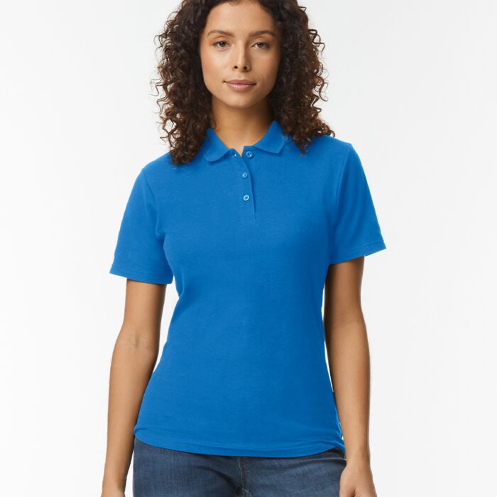 Gildan Ladies SoftStyle® Double Piqué Polo Shirt Thumbnail