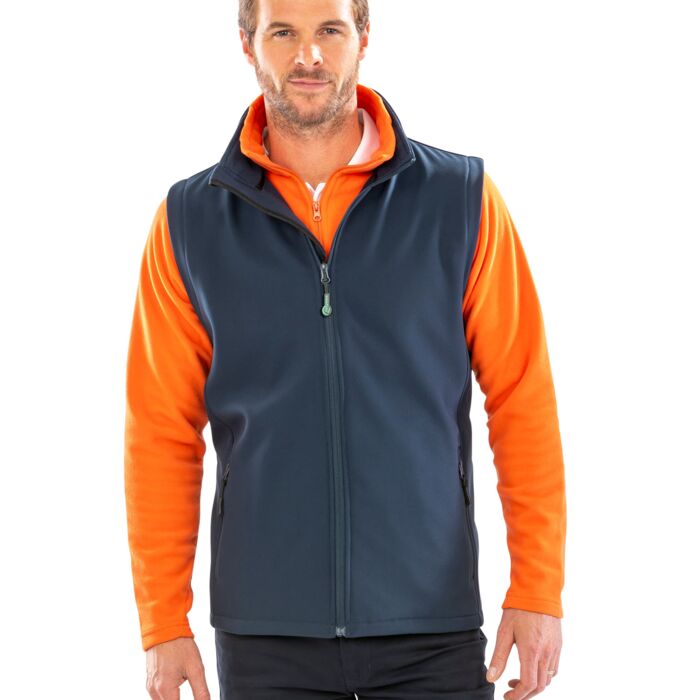 Men's Printable Softshell Bodywarmer with Recycled Fleece Inner Thumbnail