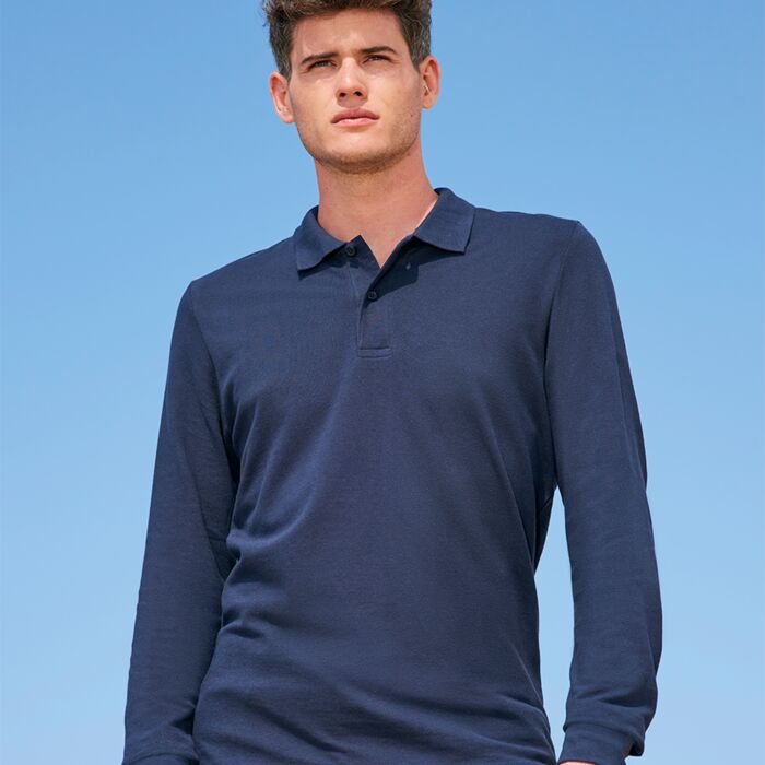 Bayzos - SOL'S Perfect Long Sleeve Piqué Polo Shirt Thumbnail